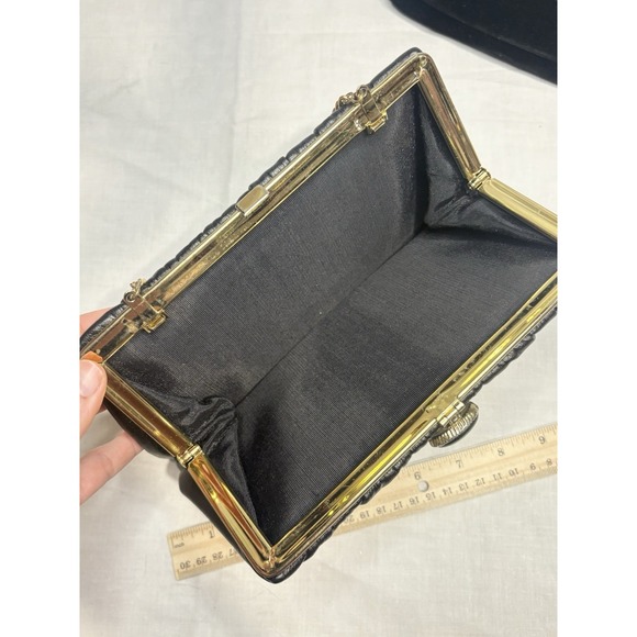 Lot of 3 Vintage Evening Bags Garay Velvet,‎ Beaded Japan, Faux Leather Clutch